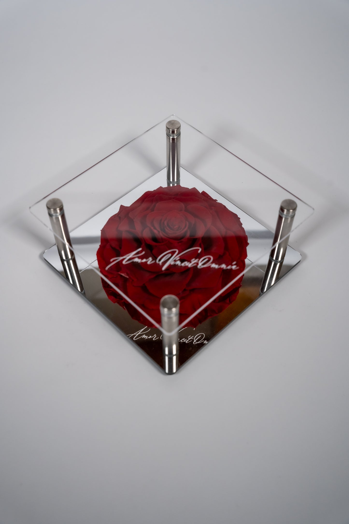 Premium Κουτί με Forever Roses με Καθρέπτη