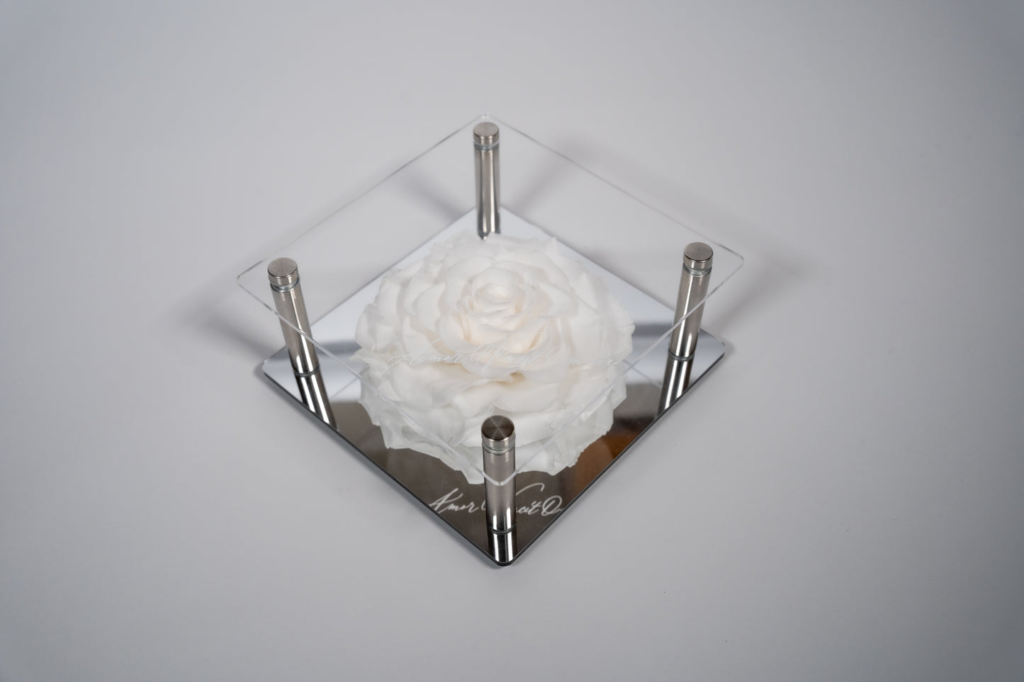 Premium Κουτί με Forever Roses με Καθρέπτη